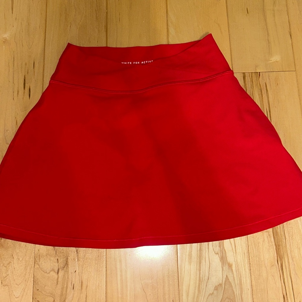 white fox skirt